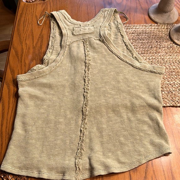 Free People Slim n Simple Slub Jersey tank in Curly Willow. Brand new, size MED. - Picture 9 of 12